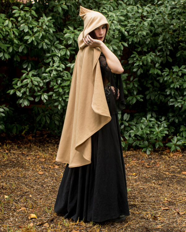 Tan Fleece Rogue Cape - Image 9