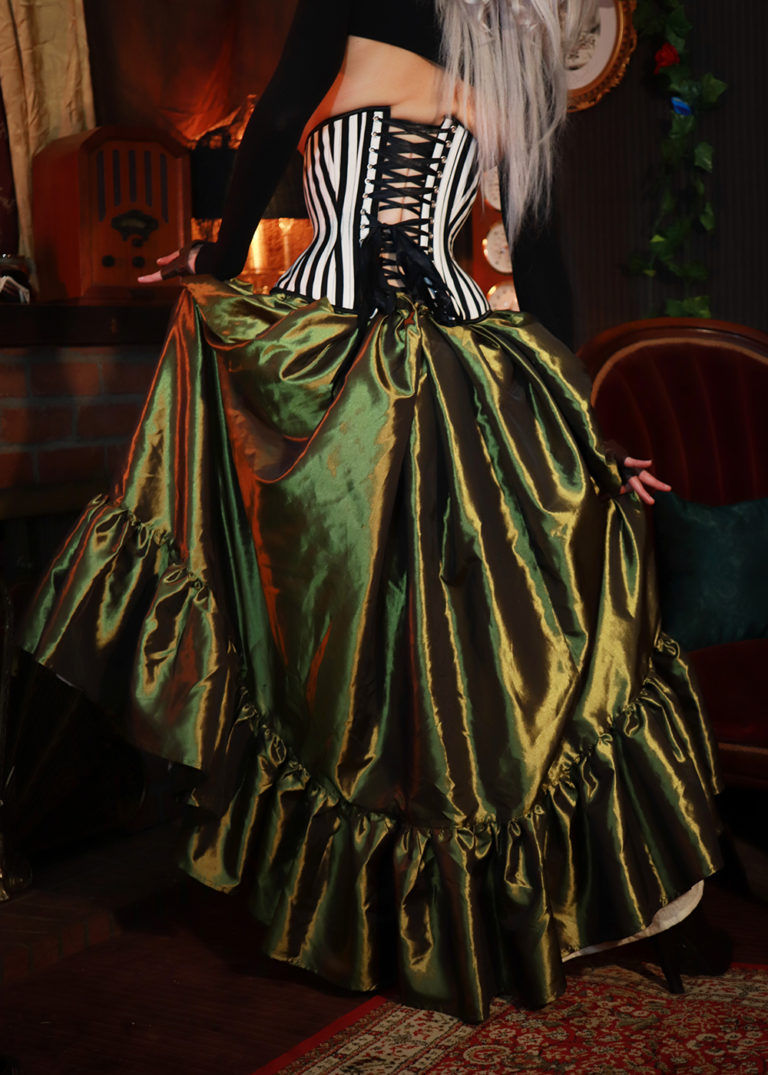 Roxie Taffeta Skirt Green main image 0